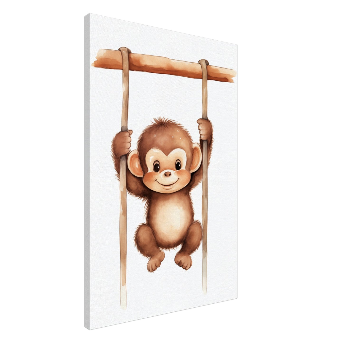 "Chip", der freche Affe Leinwand 60x90 cm - Pixara