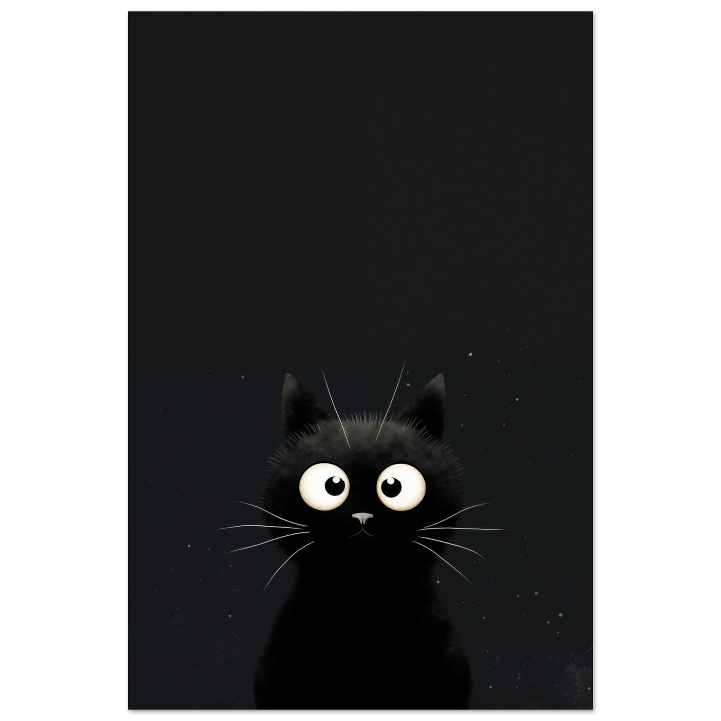 "Midnight", der Kater Poster 60x90 cm - Pixara