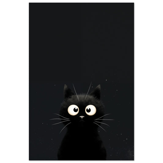 "Midnight", der Kater Poster 60x90 cm - Pixara