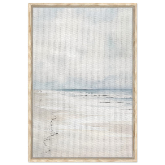 Sandspuren | Gerahmte Leinwand Holzrahmen 60x90 cm - Pixara