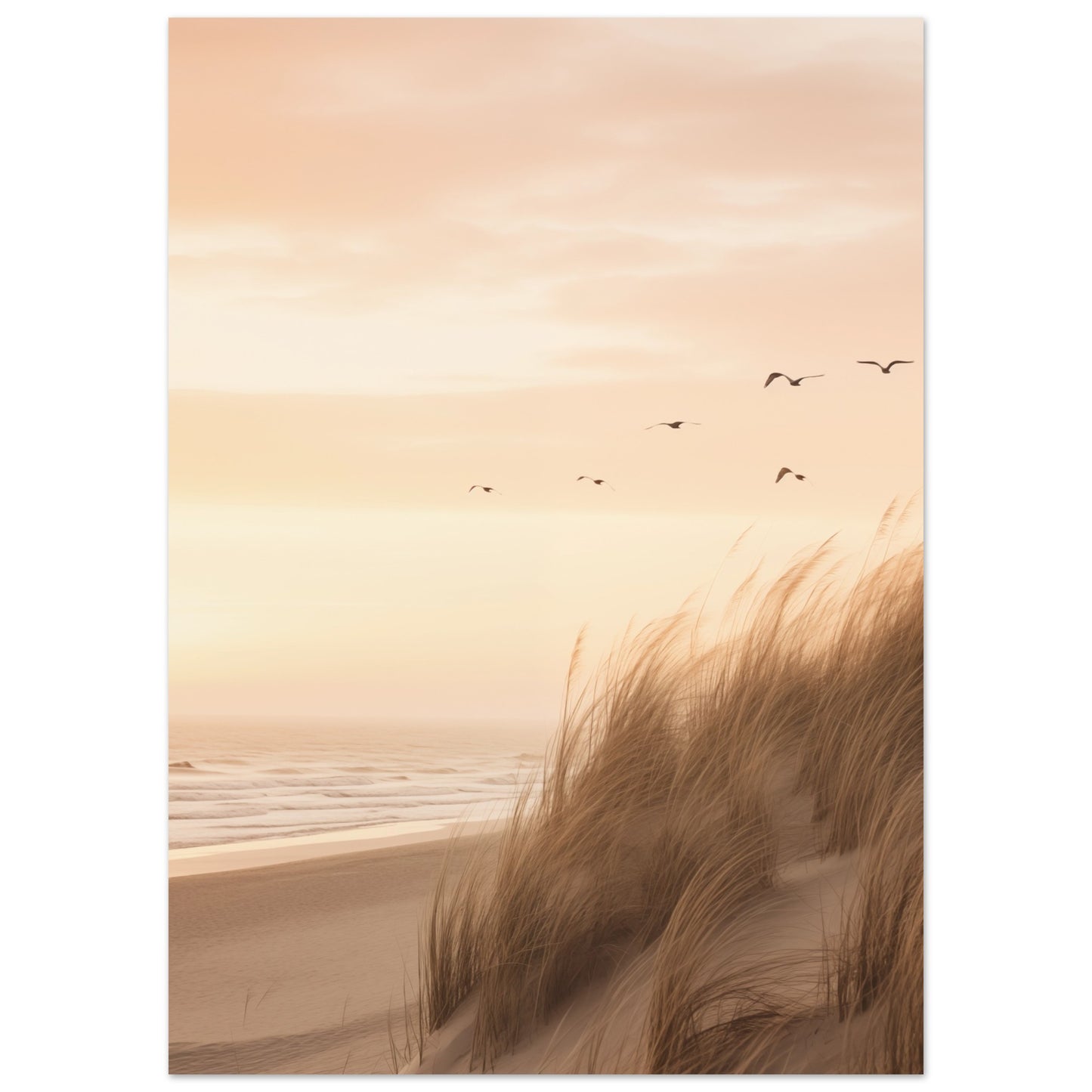 Flug in den Dämmerhimmel Poster 50x70 cm - Pixara