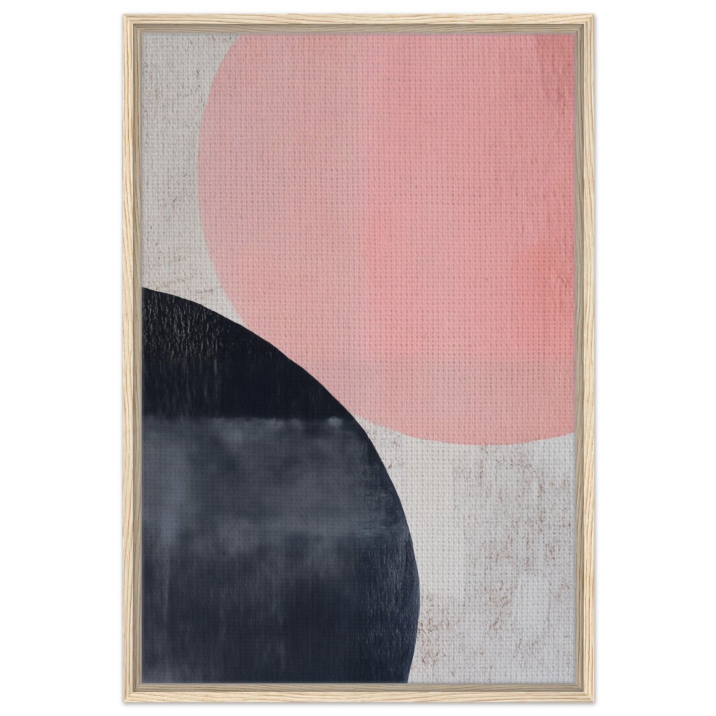 Geometrische Harmonie | Gerahmte Leinwand Holzrahmen 60x90 cm - Pixara