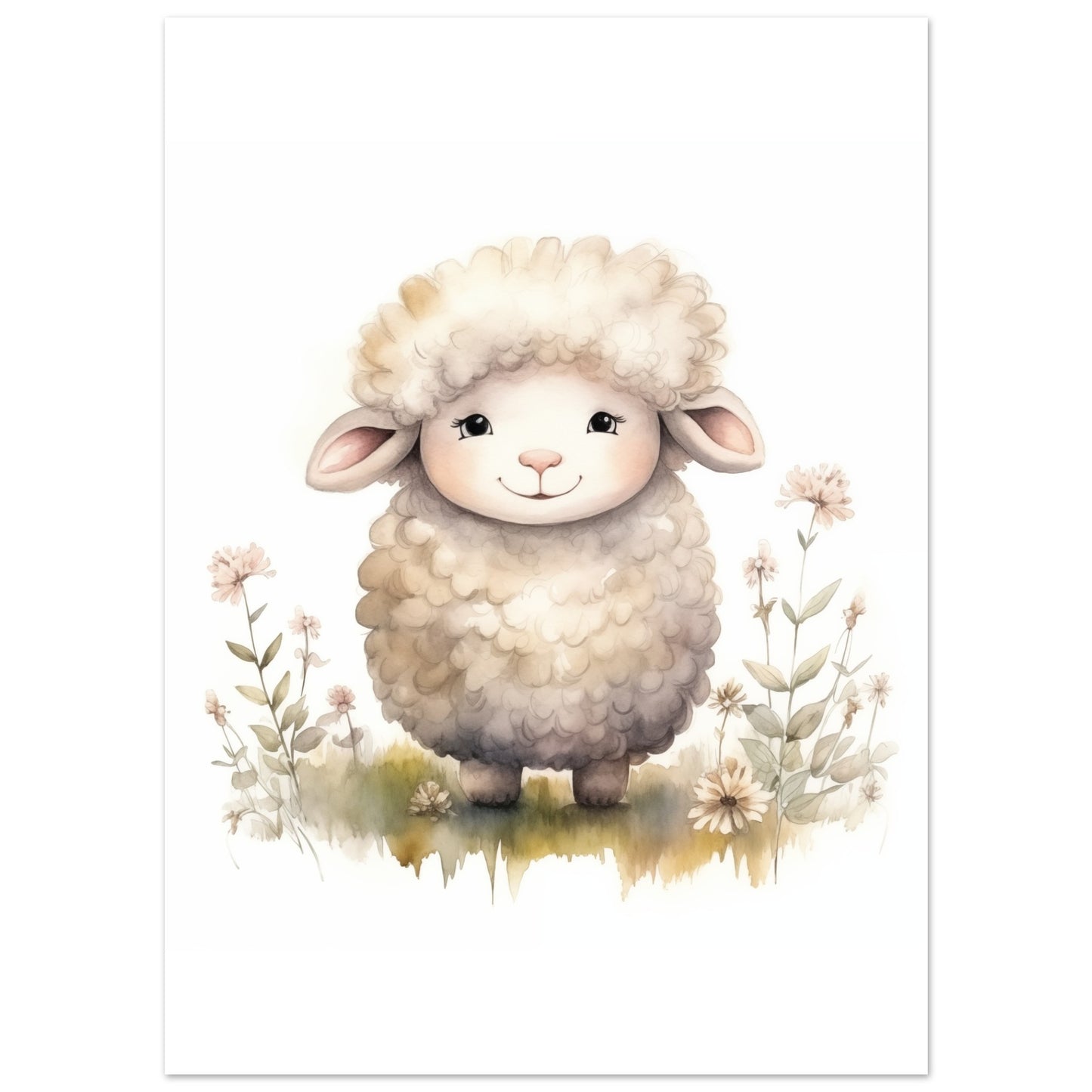Schaf "Lenny" Poster 13x18 cm - Pixara