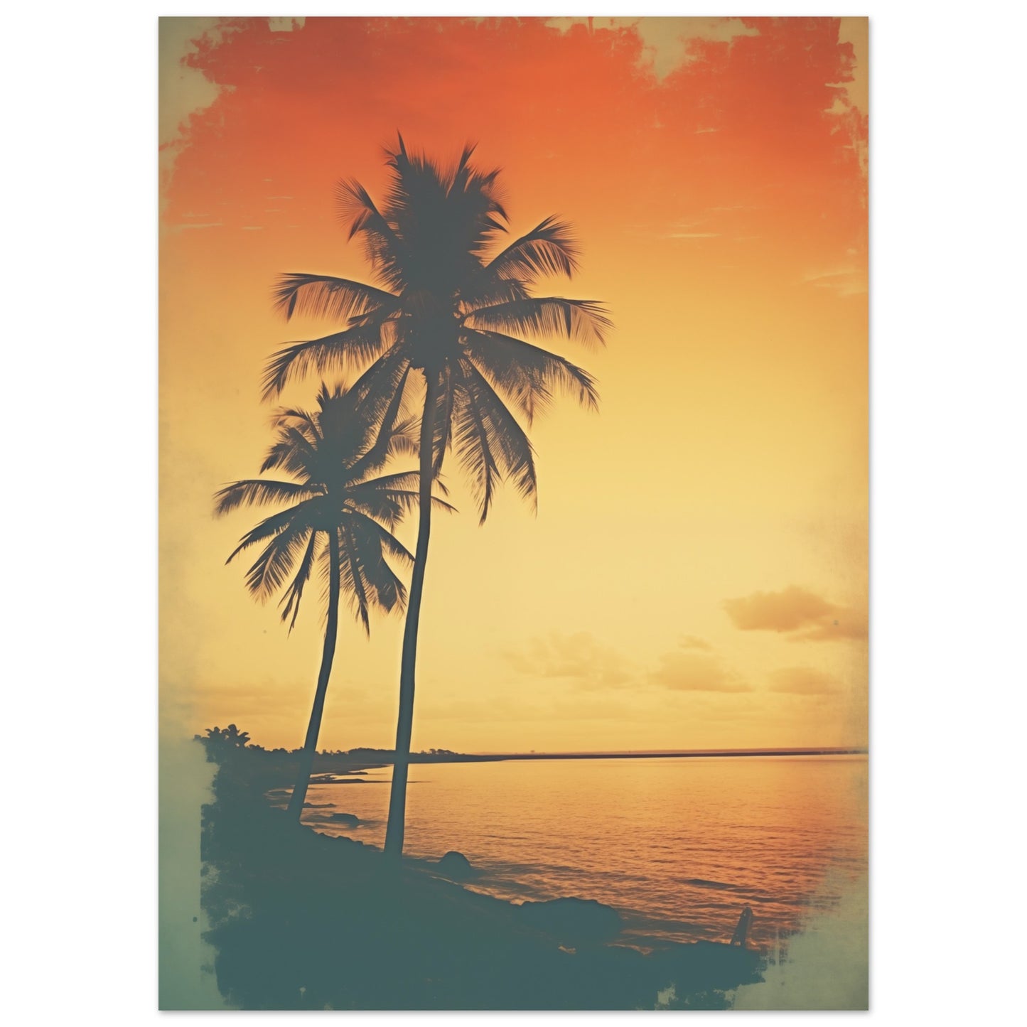 Abendruhe in Tangerine Poster 50x70 cm - Pixara