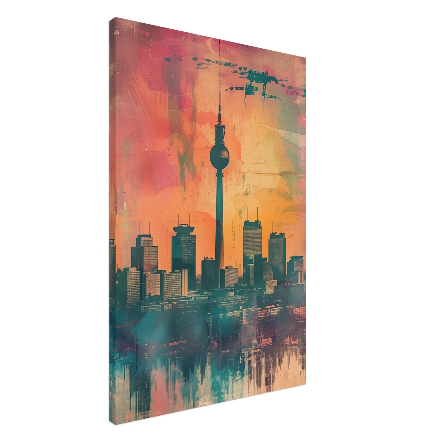 Zeitreise Berlin Leinwand 60x90 cm - Pixara