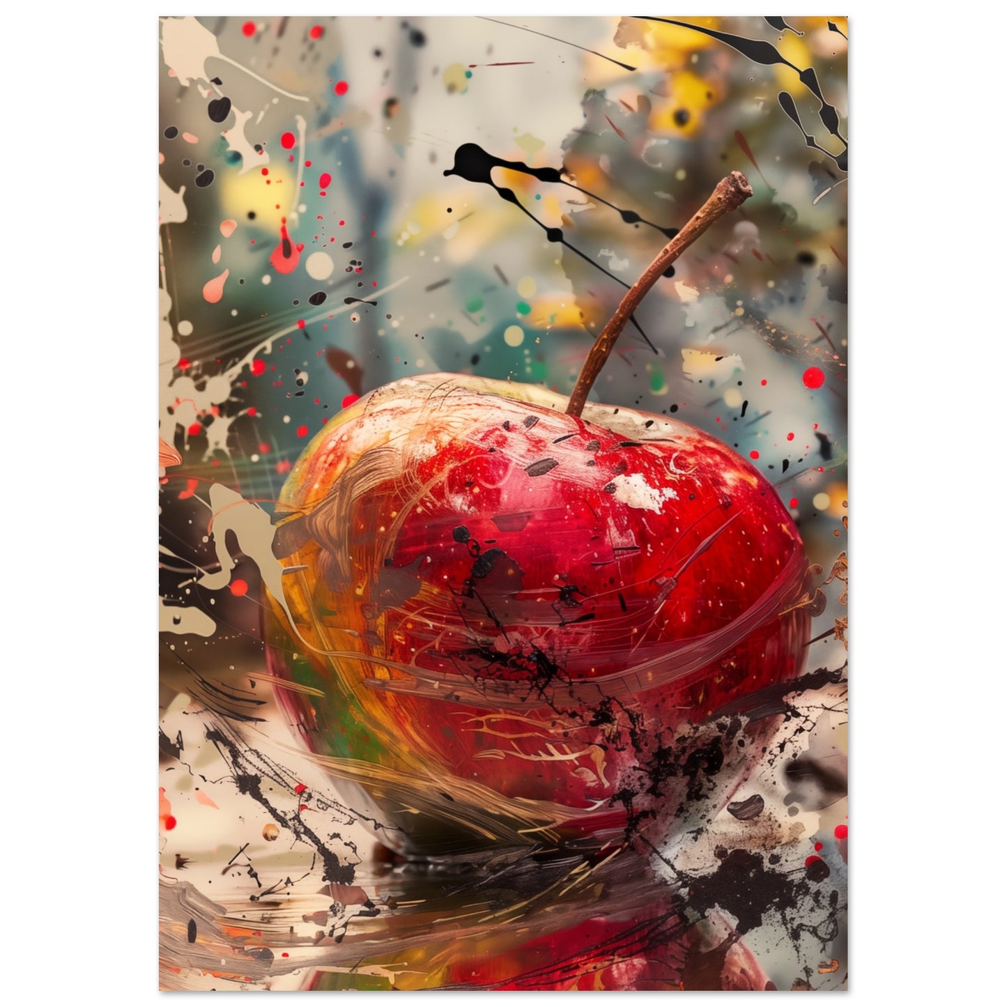 Splattered Apple A4 21x29.7 cm - Pixara
