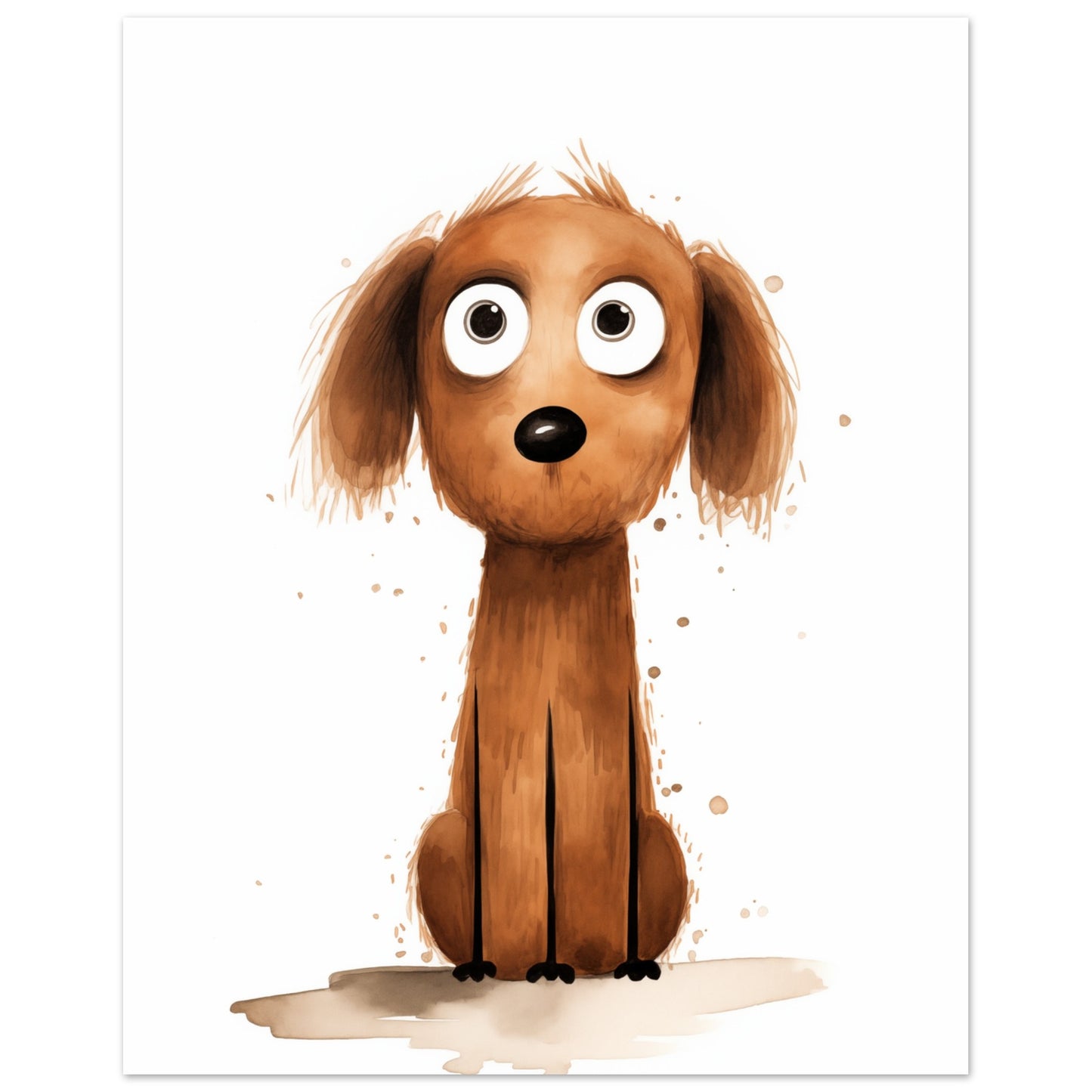 "Buddy", der Wachsame Poster 40x50 cm - Pixara