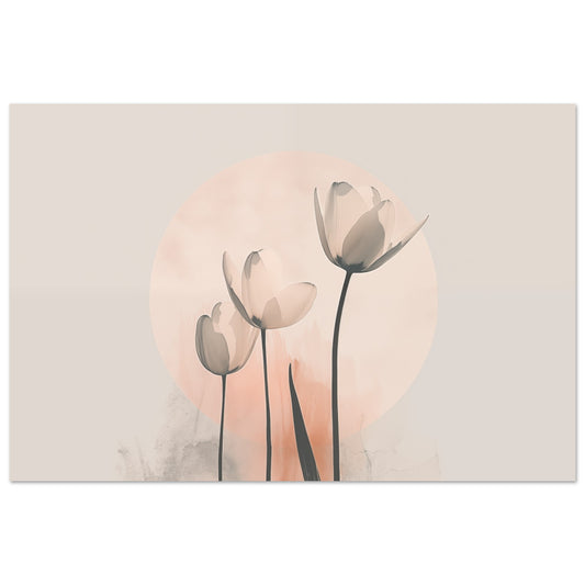 Sanfte Tulpen Poster 60x90 cm - Pixara