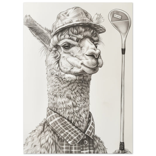 Alpaka am Abschlag 13x18 cm - Pixara