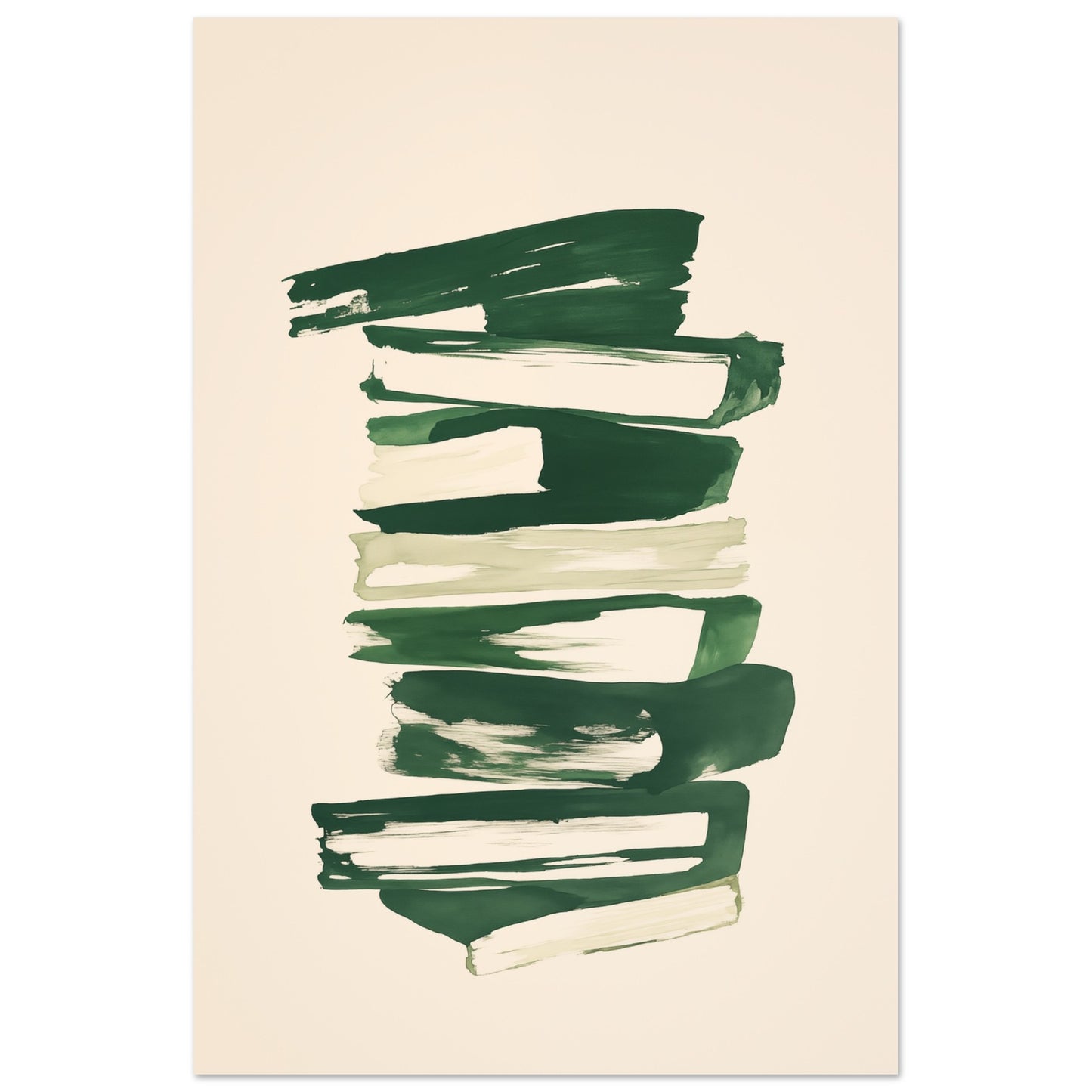 Struktur in Grün – Abstrakte Harmonie Poster 60x90 cm - Pixara