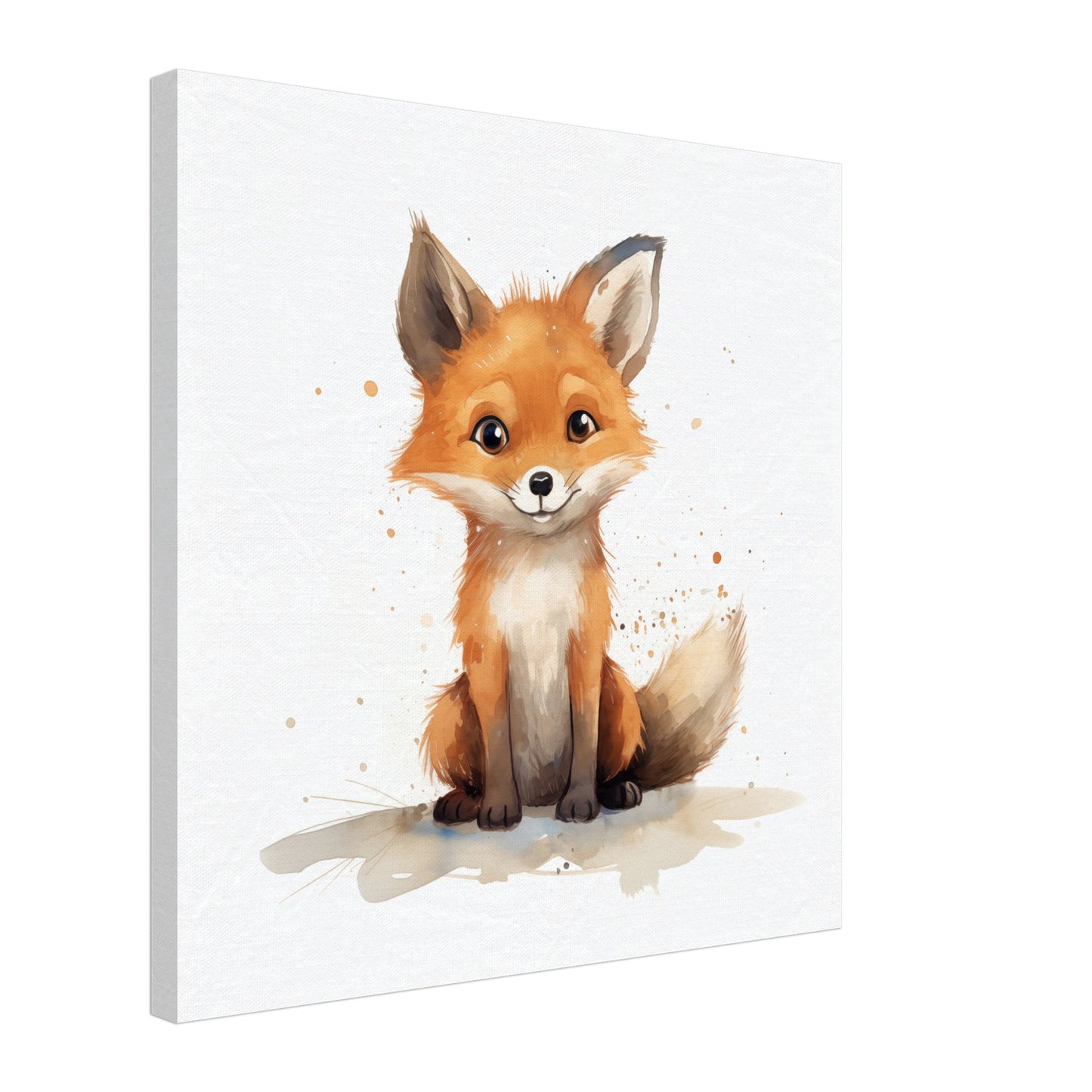 "Felix" der freche Fuchs Leinwand 50x50 cm - Pixara
