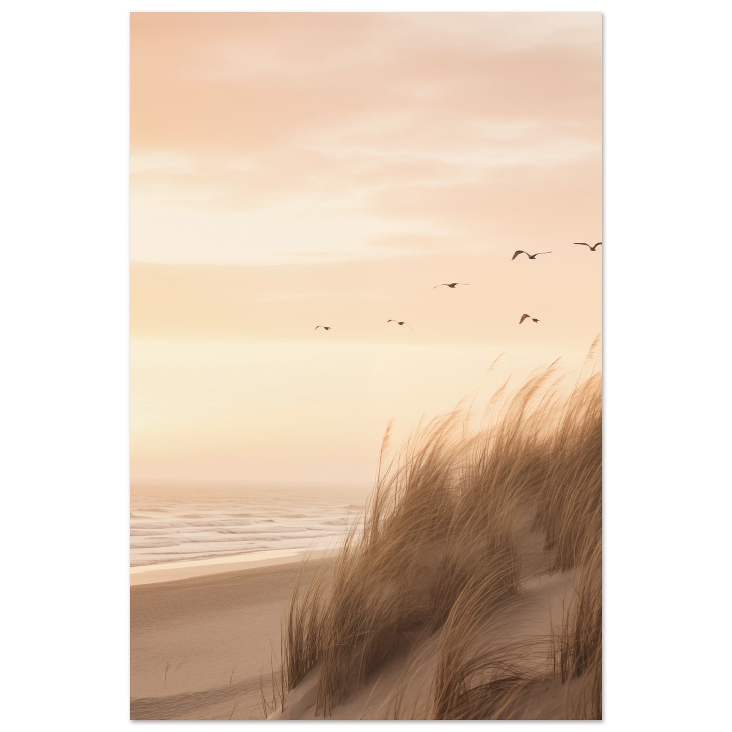 Flug in den Dämmerhimmel Poster 60x90 cm - Pixara