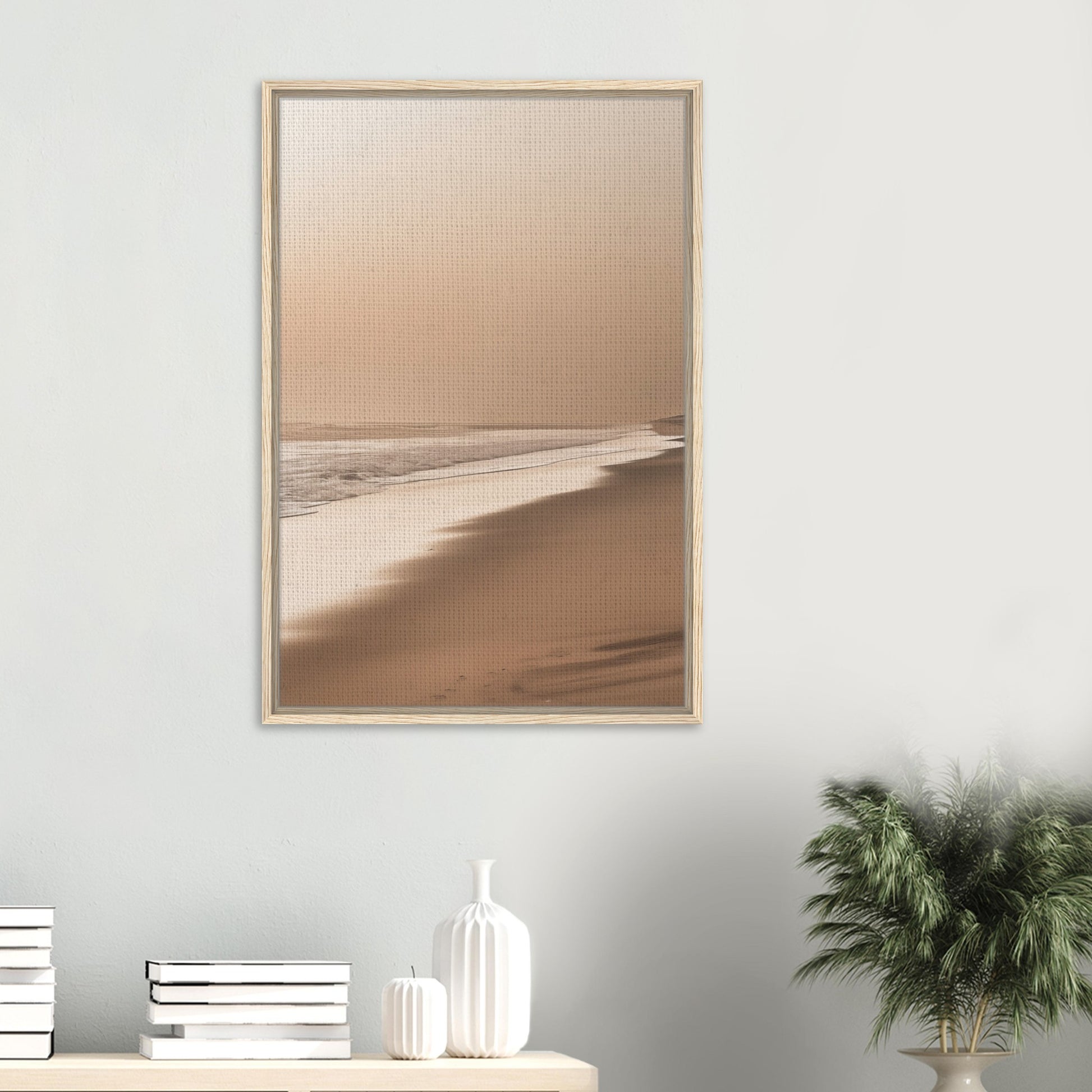 Tranquil Waves | Gerahmte Leinwand - Pixara