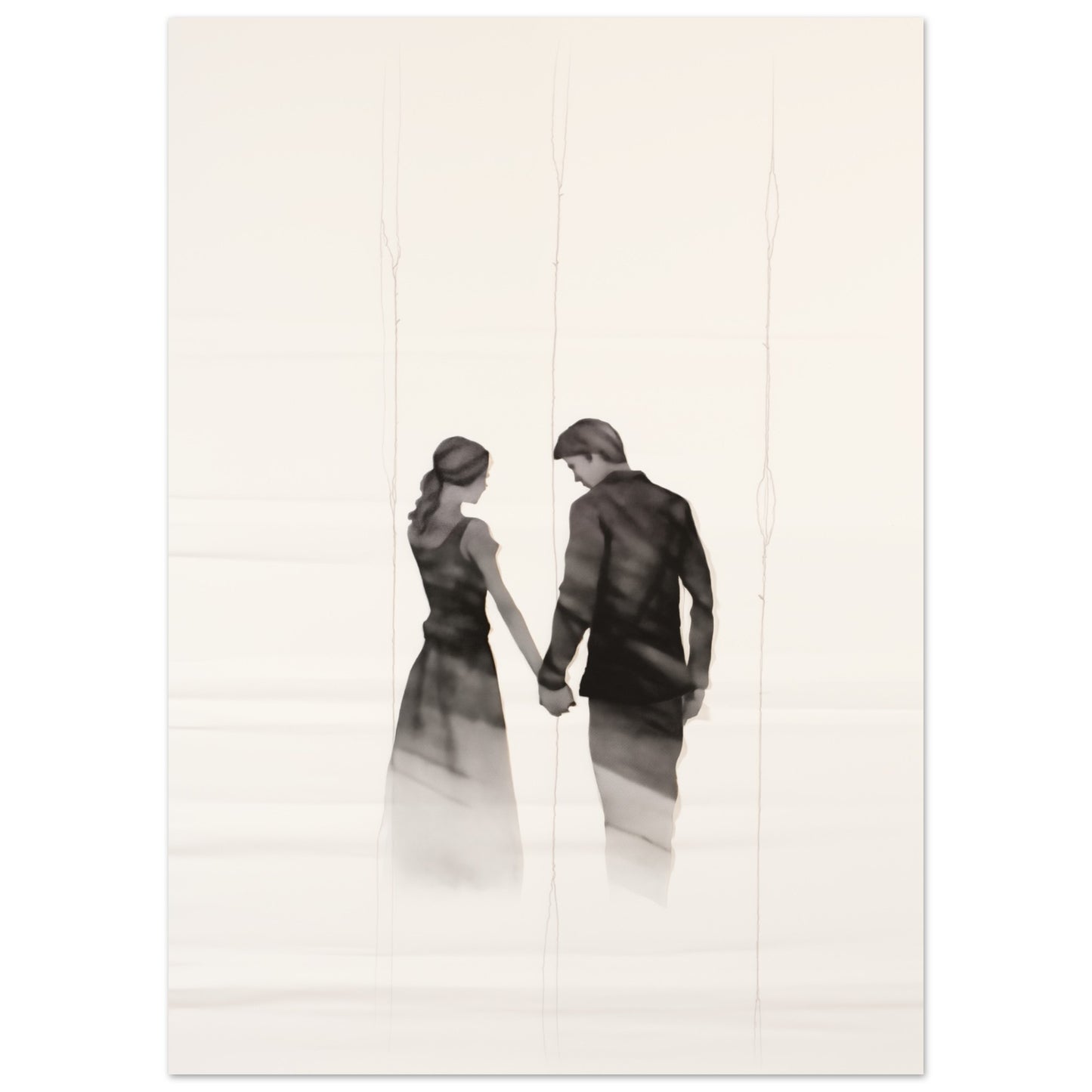 Verschmelzende Schatten Poster 50x70 cm - Pixara