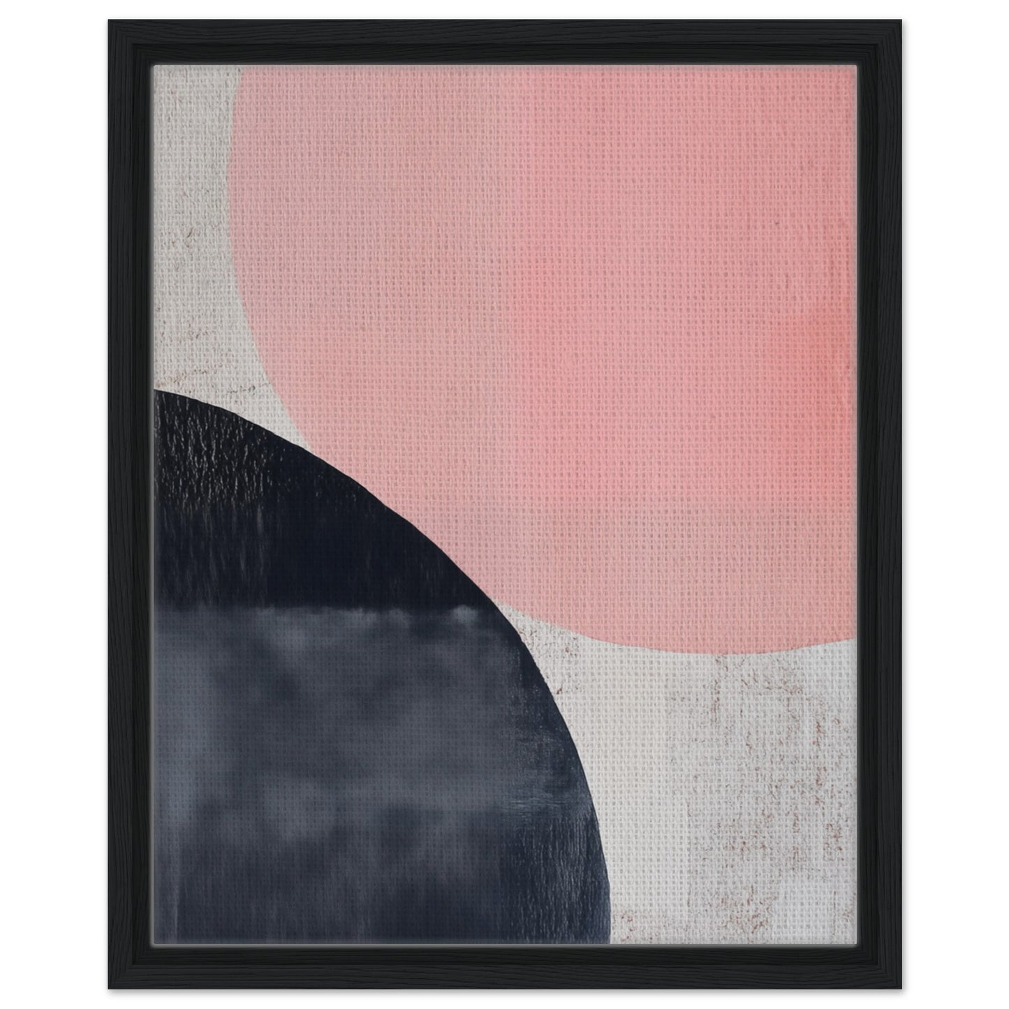 Geometrische Harmonie | Gerahmte Leinwand Schwarzer Rahmen 40x50 cm - Pixara