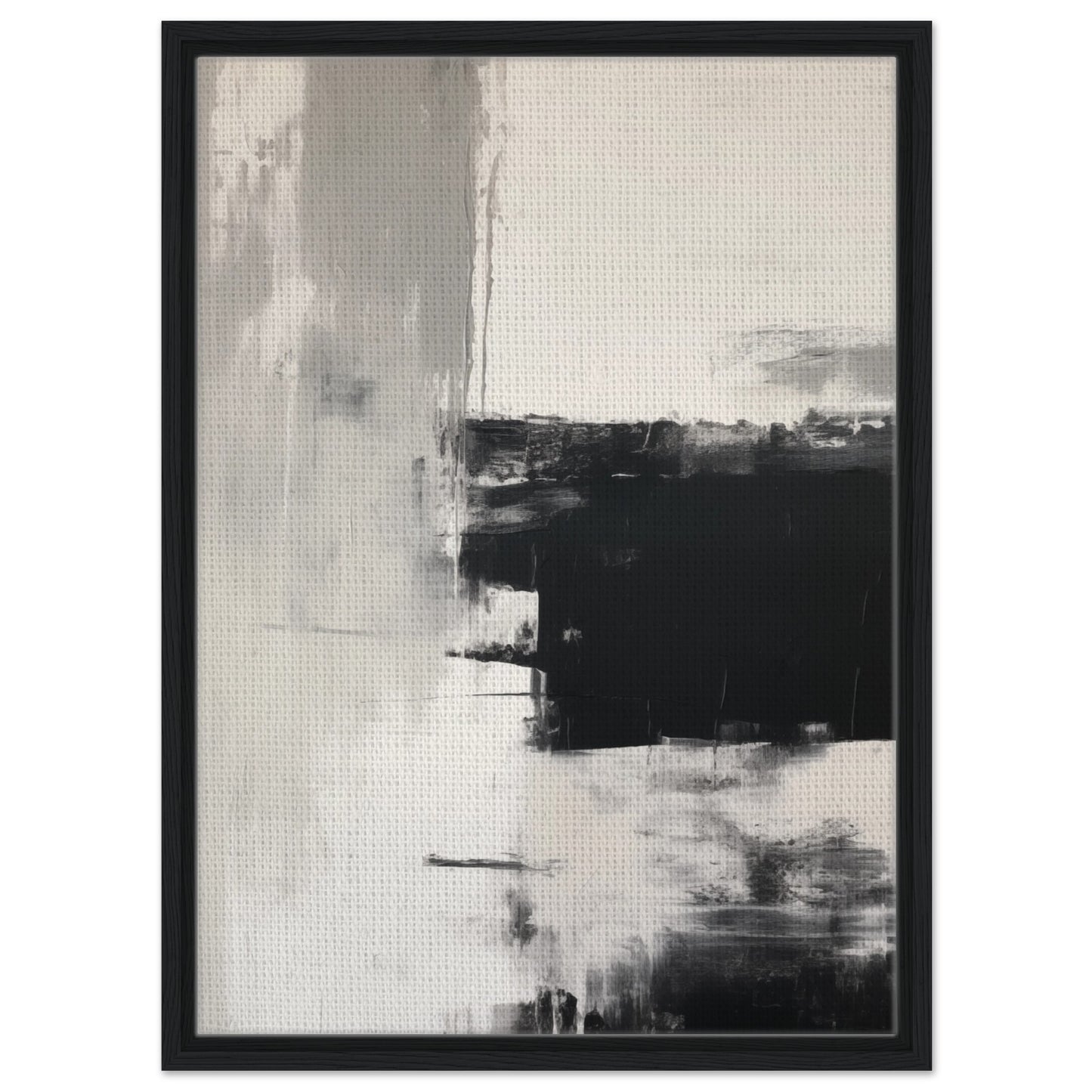 Silent Reflections | Gerahmte Leinwand Schwarzer Rahmen 50x70 cm - Pixara