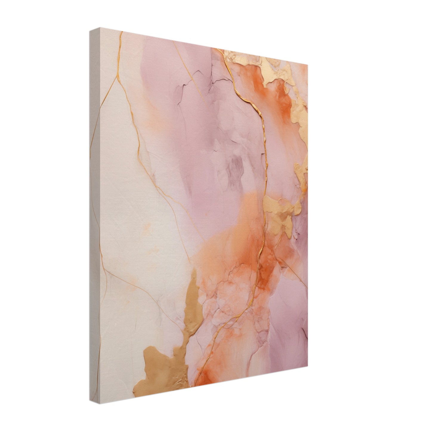 Lila-Gold Impasto Leinwand 40x50 cm - Pixara