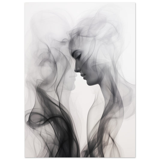 Gesichter im Rauch Poster 50x70 cm - Pixara