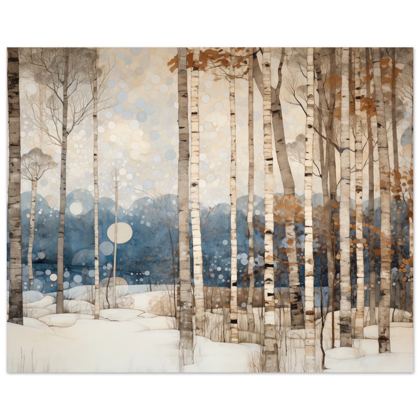 Winterliche Stille Poster 40x50 cm - Pixara