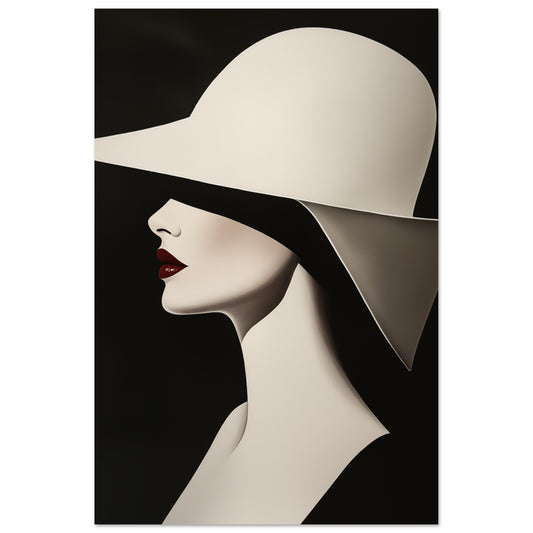 Minimalistisches Profil Poster 60x90 cm - Pixara