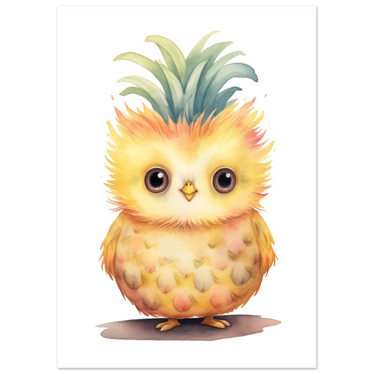 Owly Pine Poster 50x70 cm - Pixara