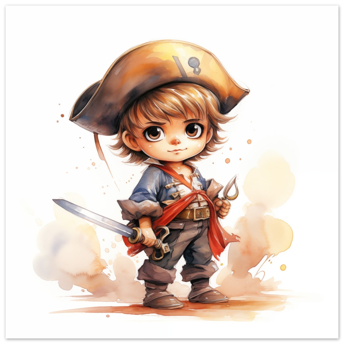 Pirat "Pete" Poster 50x50 cm - Pixara