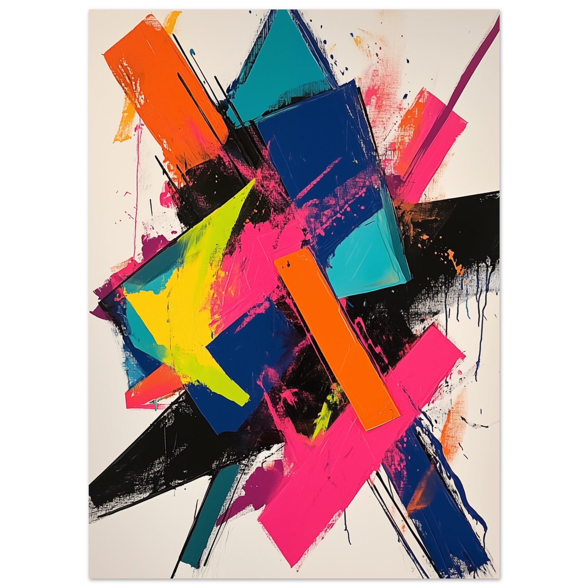 Abstrakte Explosion der Farben Poster 13x18 cm - Pixara