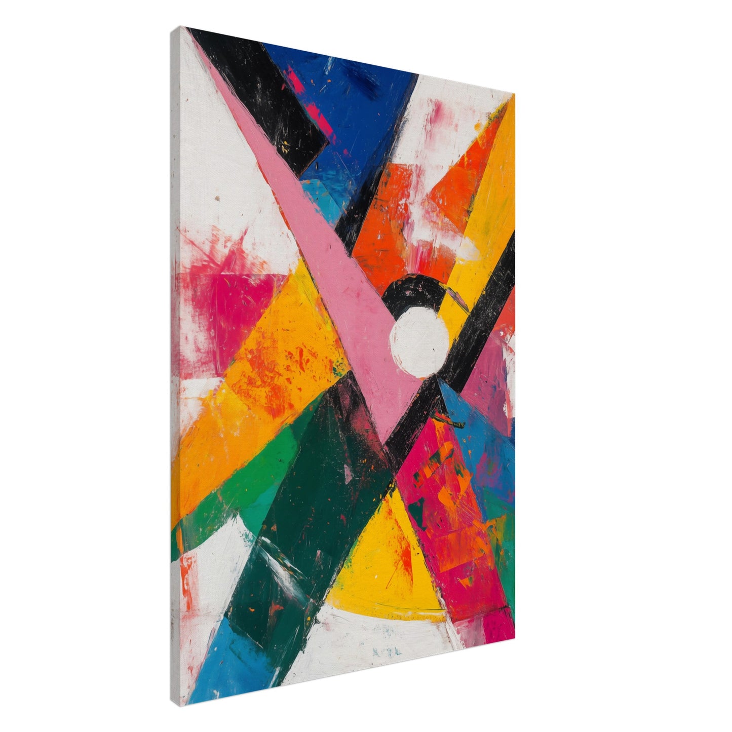 Abstraktes Farbspiel der Energie Leinwand 70x100 cm - Pixara