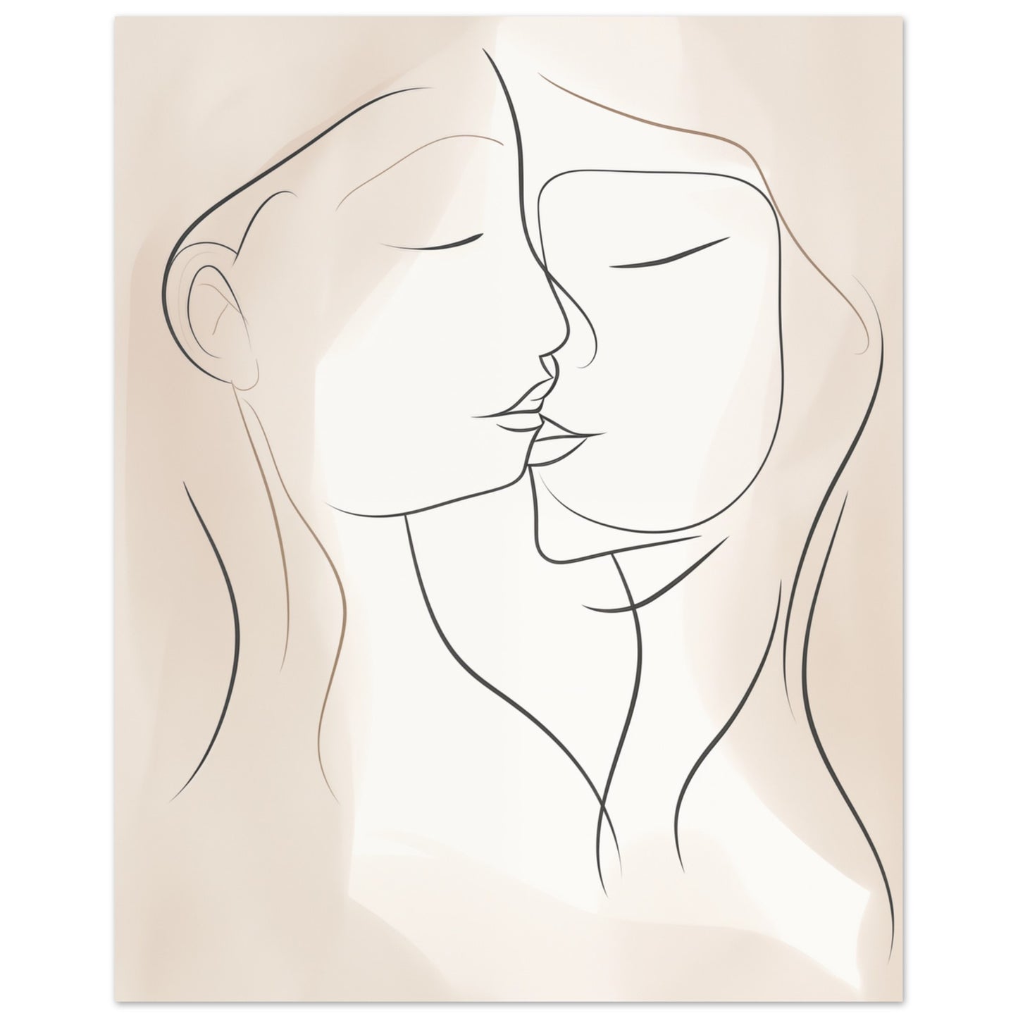 Harmonische Begegnung Poster 20x25 cm - Pixara