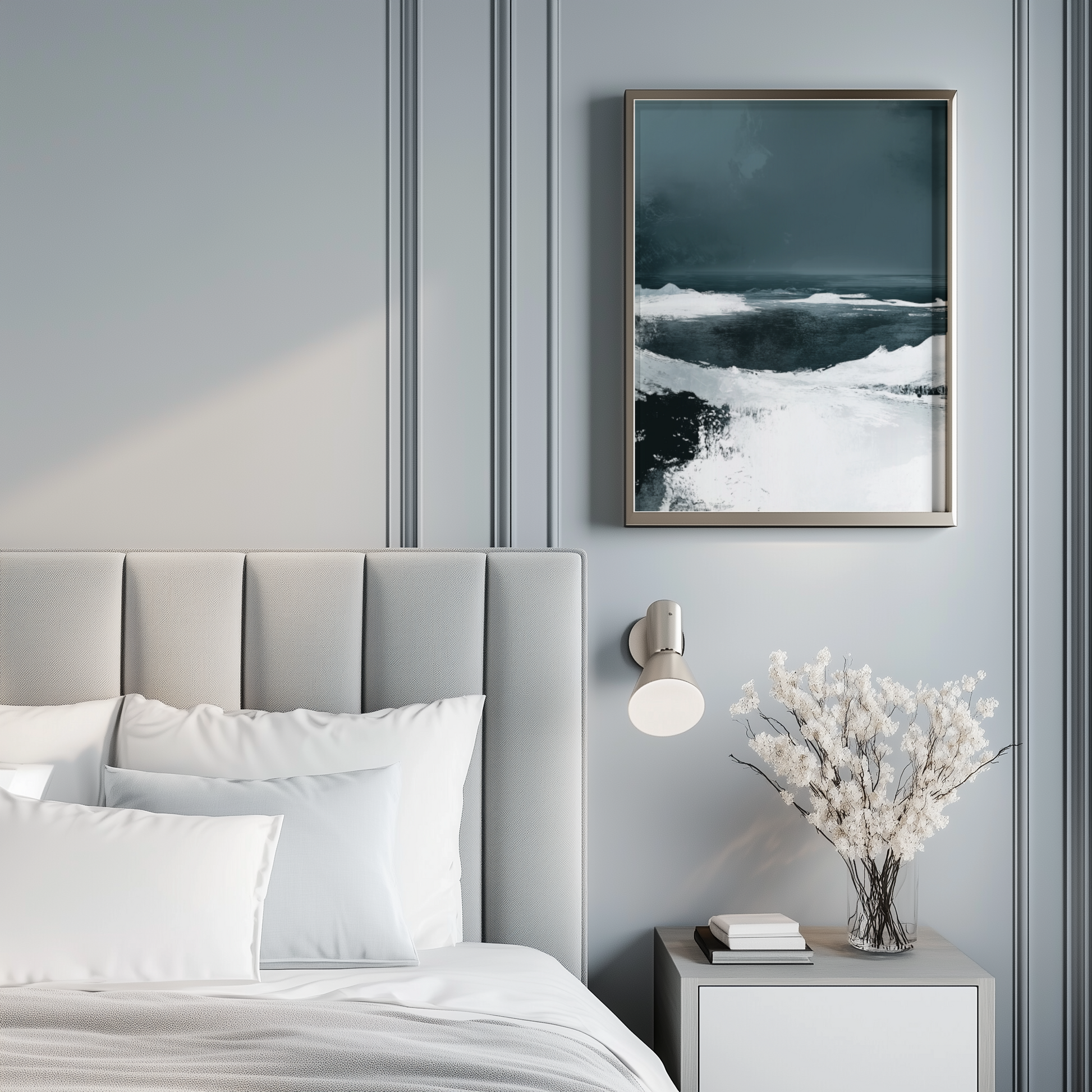 Arktische Stille | Gerahmte Leinwand - Pixara