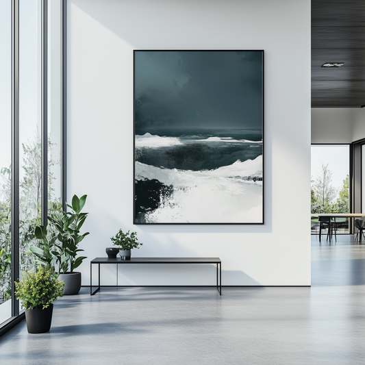 Arktische Stille | Gerahmte Leinwand - Pixara