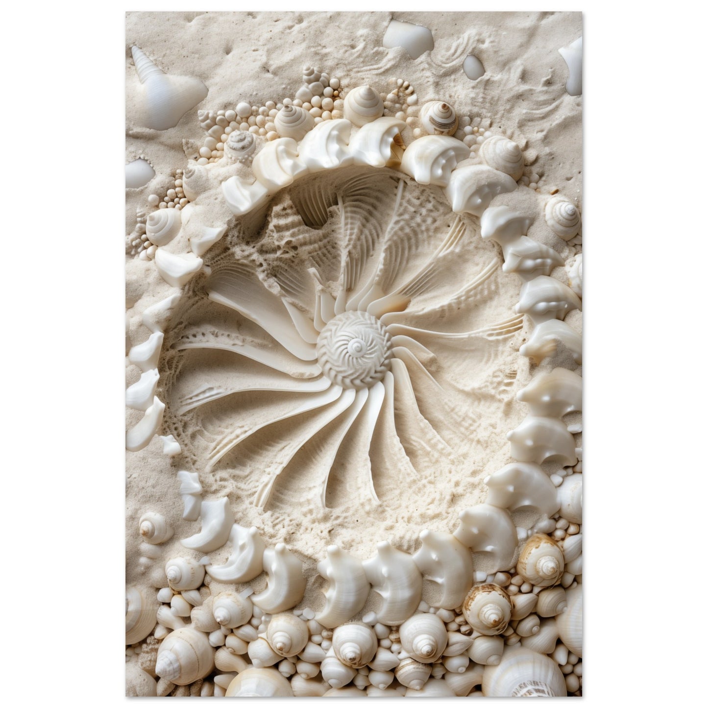 Muschelmosaik 60x90 cm - Pixara