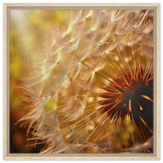 Pusteblume | Gerahmte Leinwand Holzrahmen 60x60 cm - Pixara