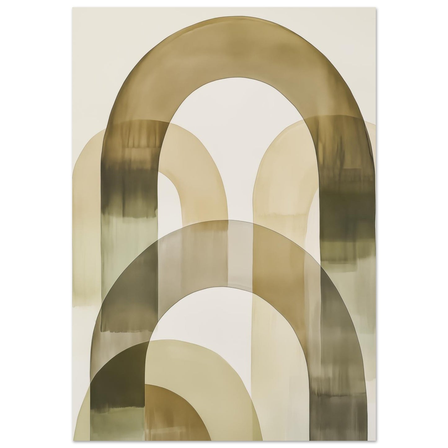 Sanfte Bögen – Minimalistische abstrakte Architektur 70x100 cm - Pixara