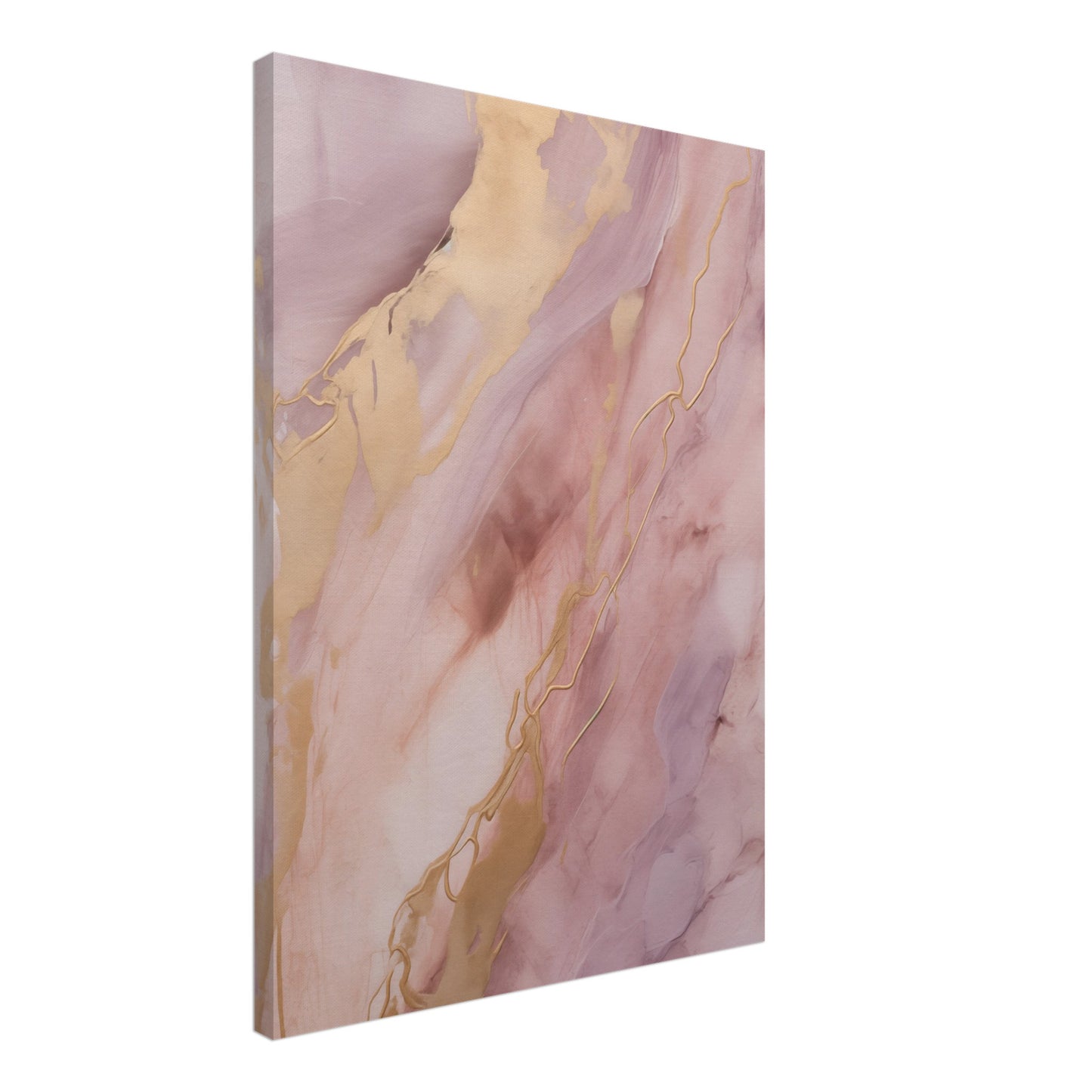 Purpur-Gold Leinwand 50x70 cm - Pixara