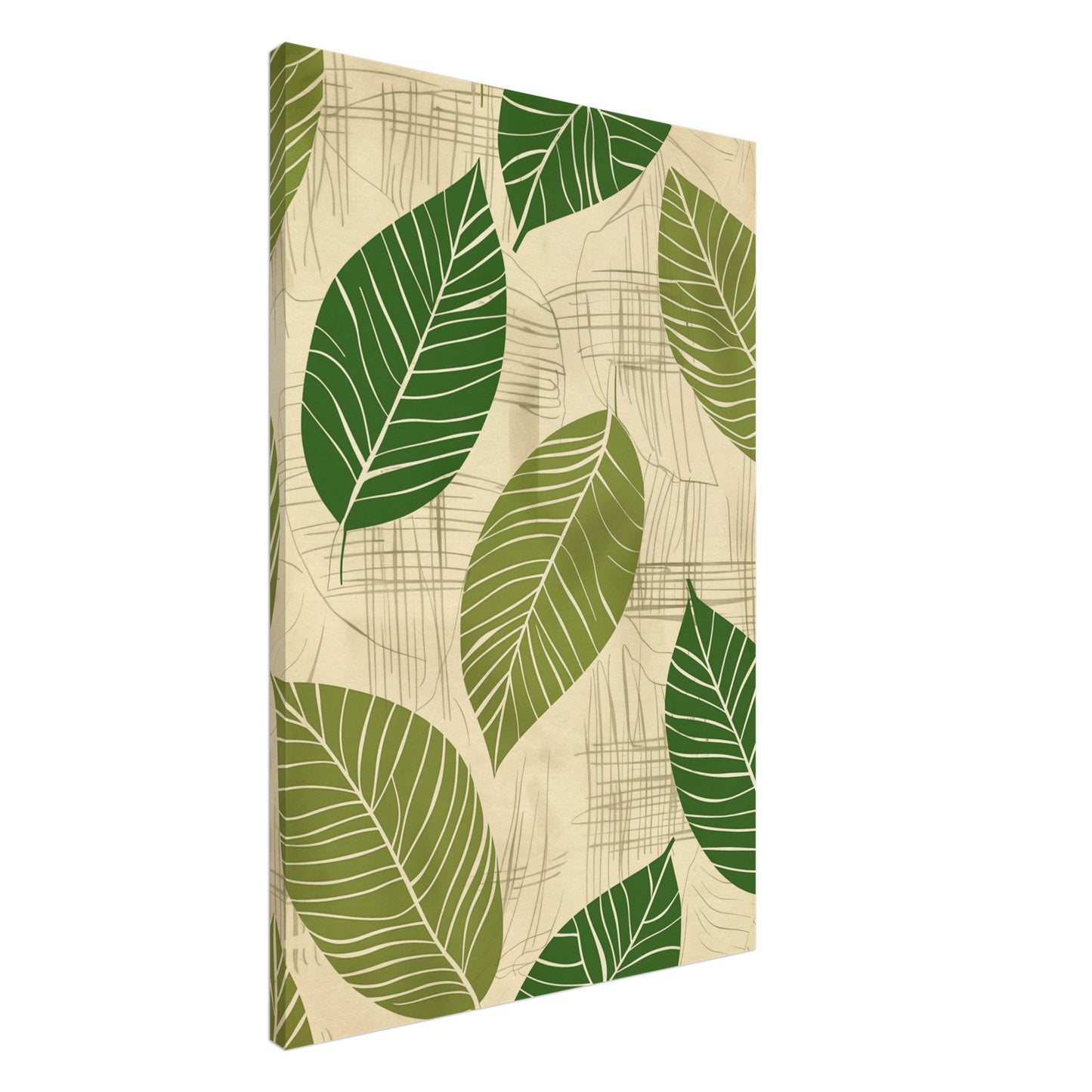 Grüner Singsang Leinwand 60x90 cm - Pixara