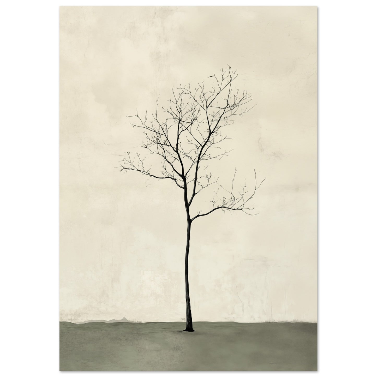 Baum in der Stille Poster A4 21x29.7 cm - Pixara