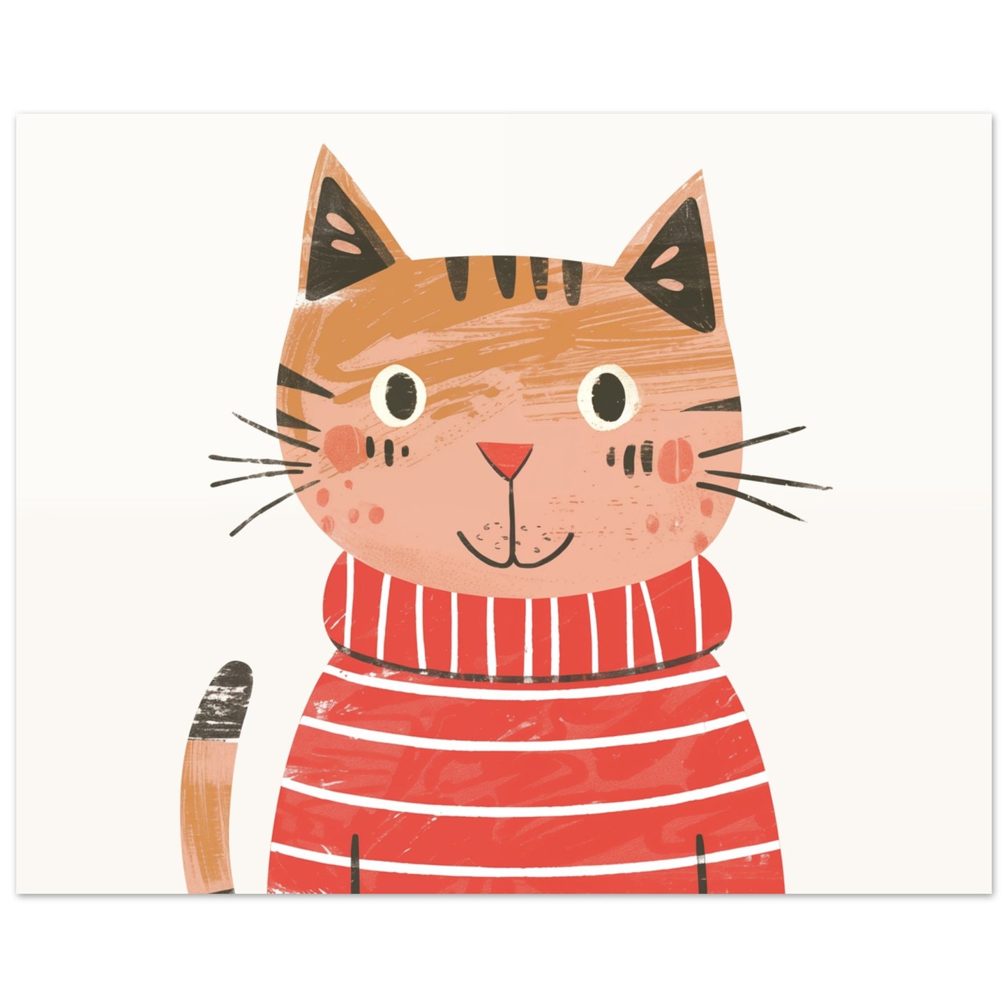 Mona die schelmische Katze 20x25 cm - Pixara