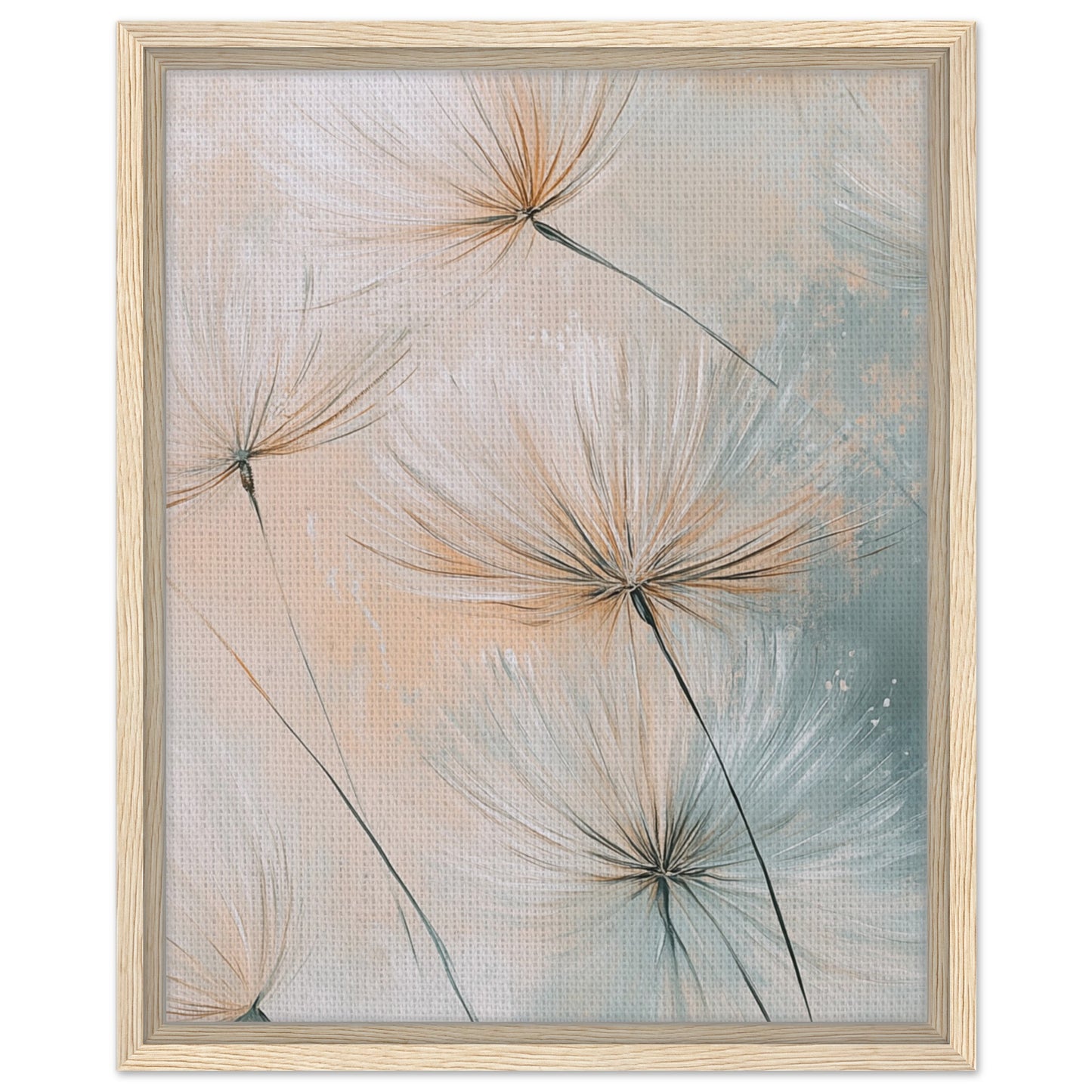 Leichtigkeit der Natur - Gerahmte Leinwand Holzrahmen 40x50 cm - Pixara