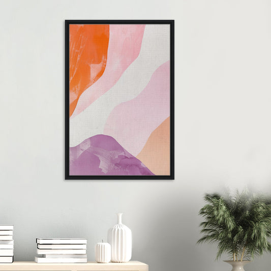 Kosmische Meditation | Gerahmte Leinwand - Pixara