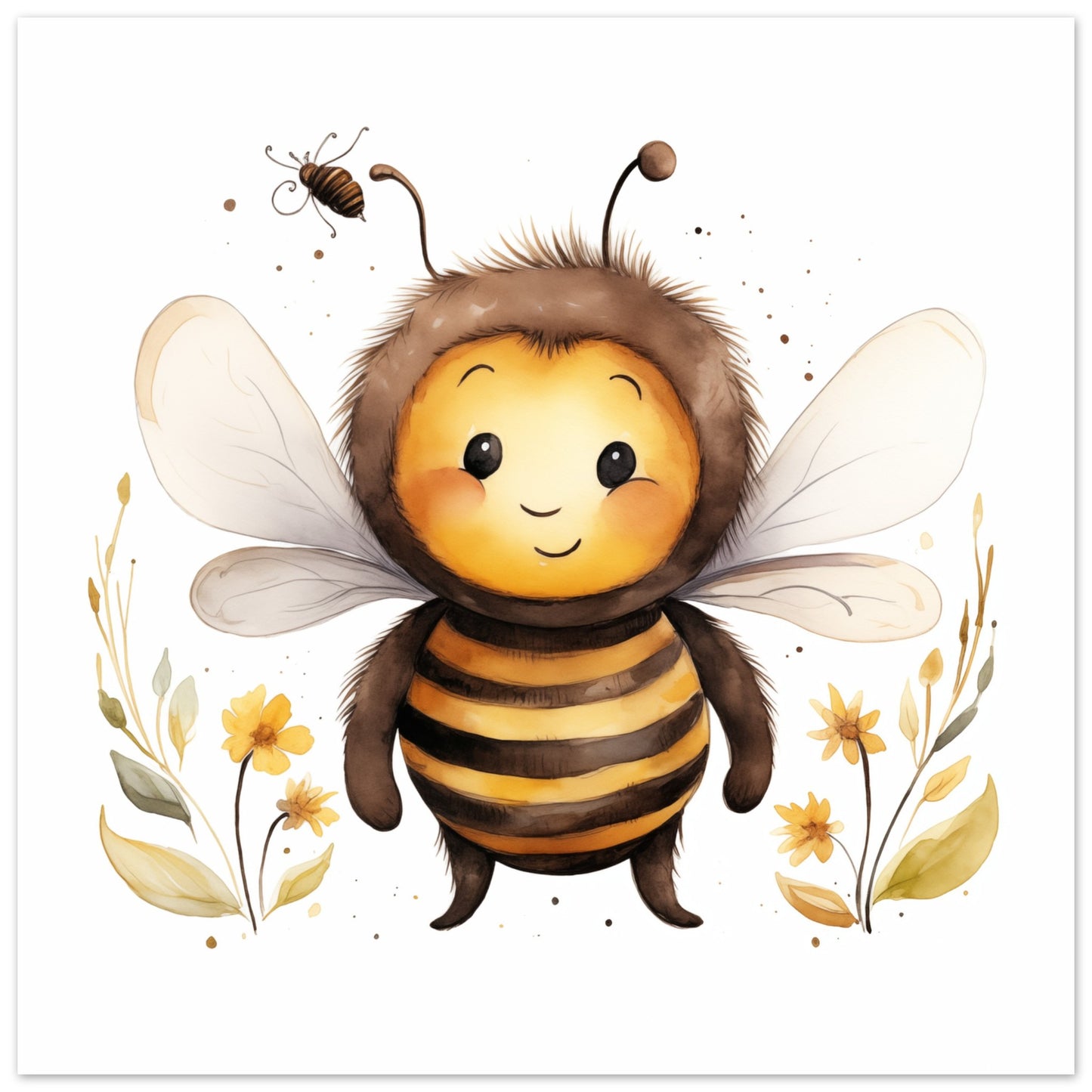 Biene "Benny" Poster 30x30 cm - Pixara