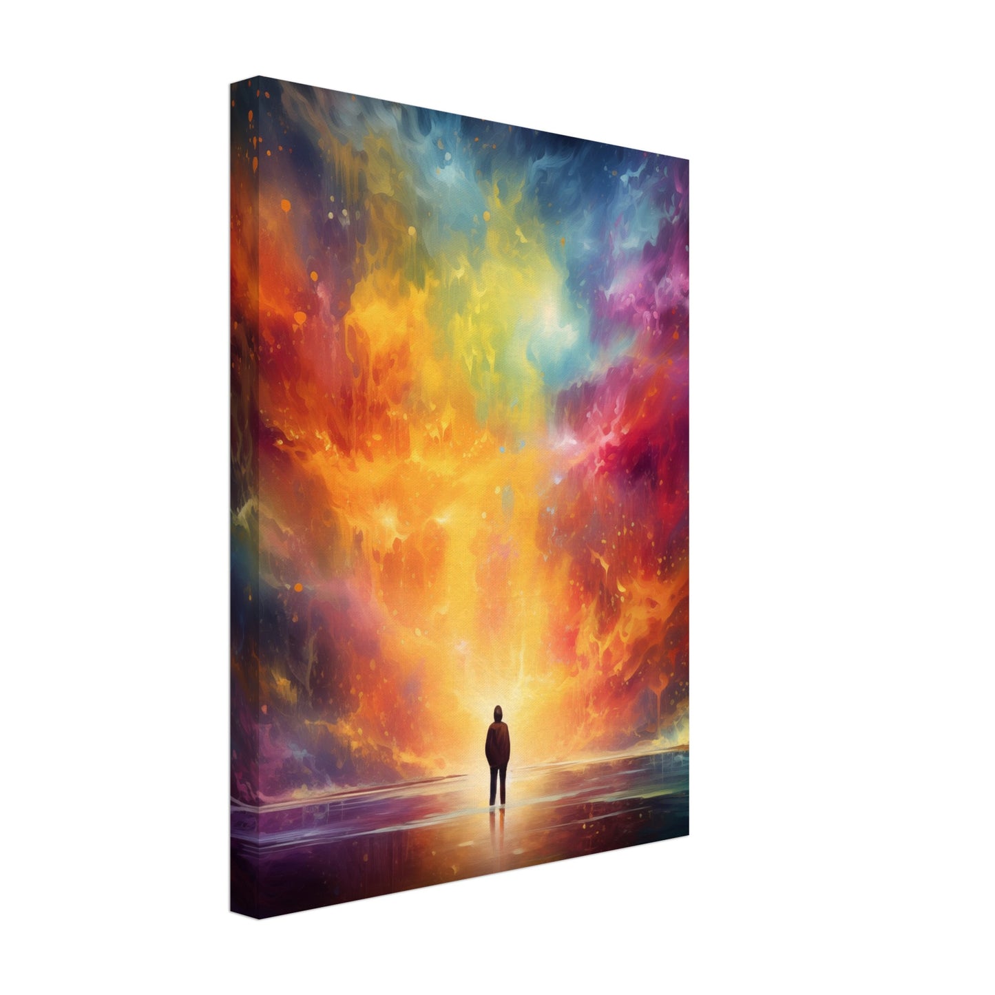 Farbexplosion Leinwand 30x40 cm - Pixara