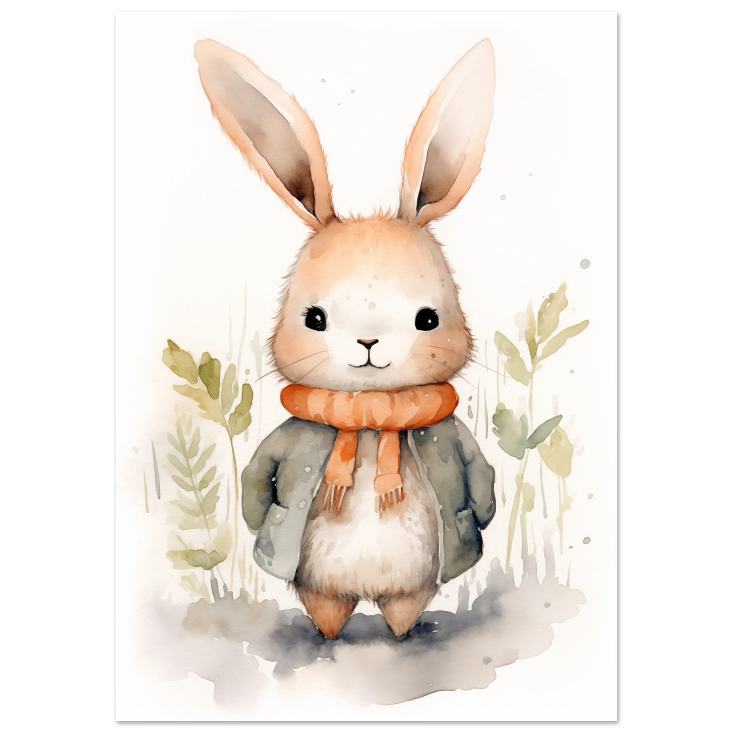 Herr Fluffington Poster A4 21x29.7 cm - Pixara