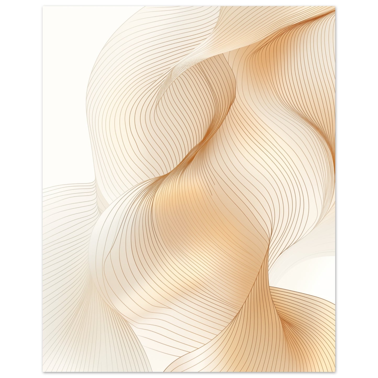 Wellen der Eleganz II Poster 40x50 cm - Pixara