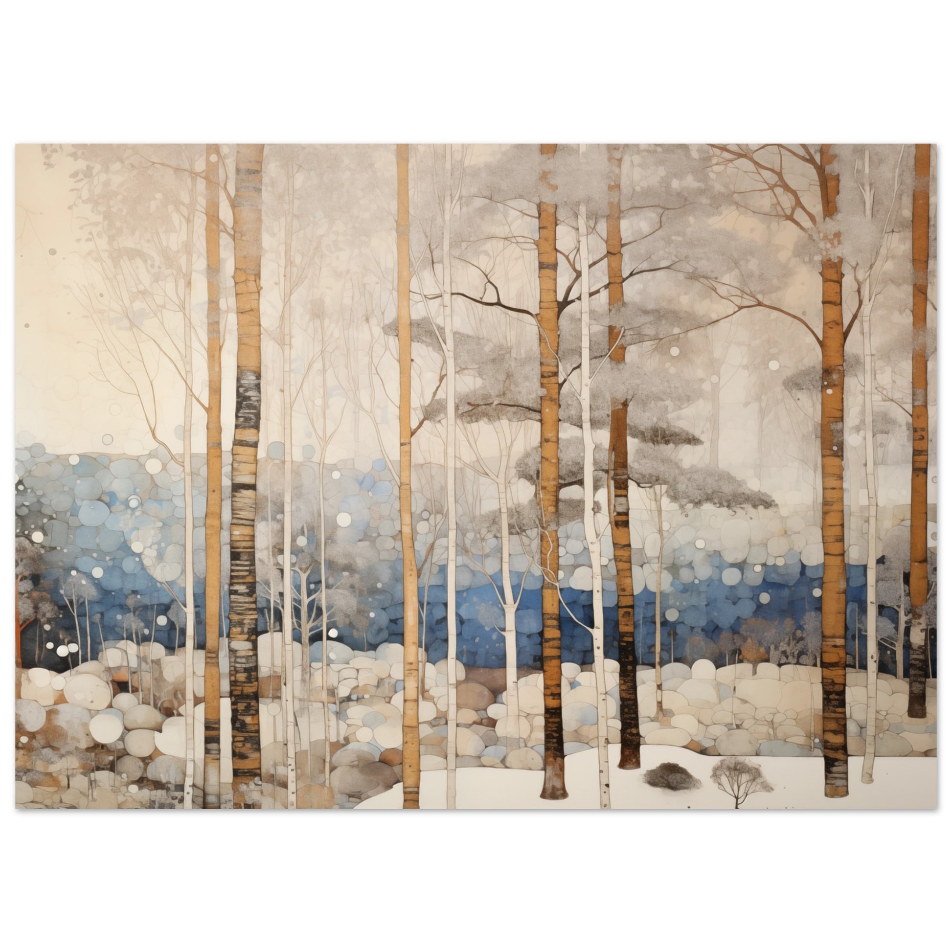Wintermorgen Poster 13x18 cm - Pixara