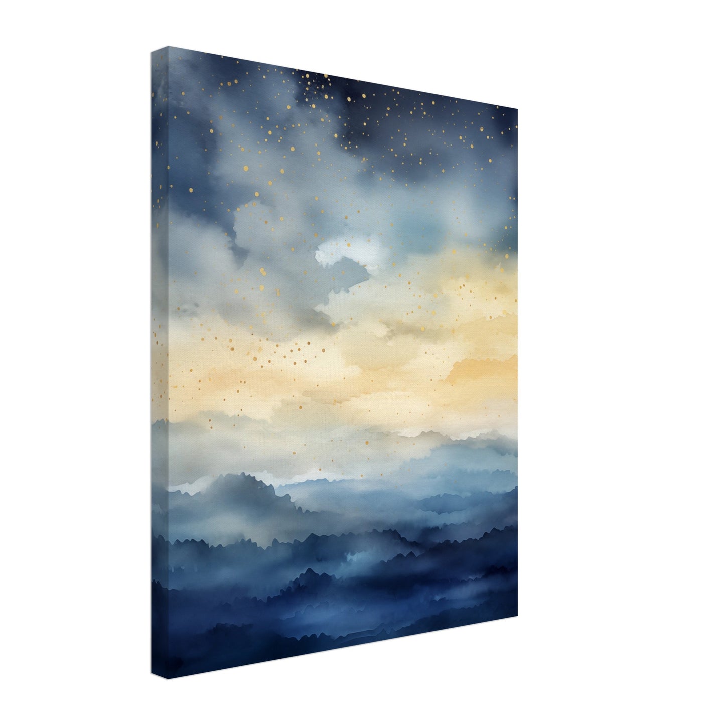 Nachthimmel über dem Meer Leinwand 40x50 cm - Pixara