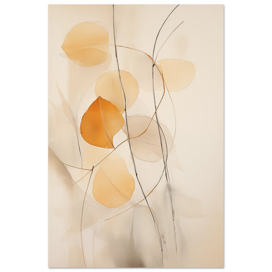 Herbstliche Abstraktion Poster 60x90 cm - Pixara