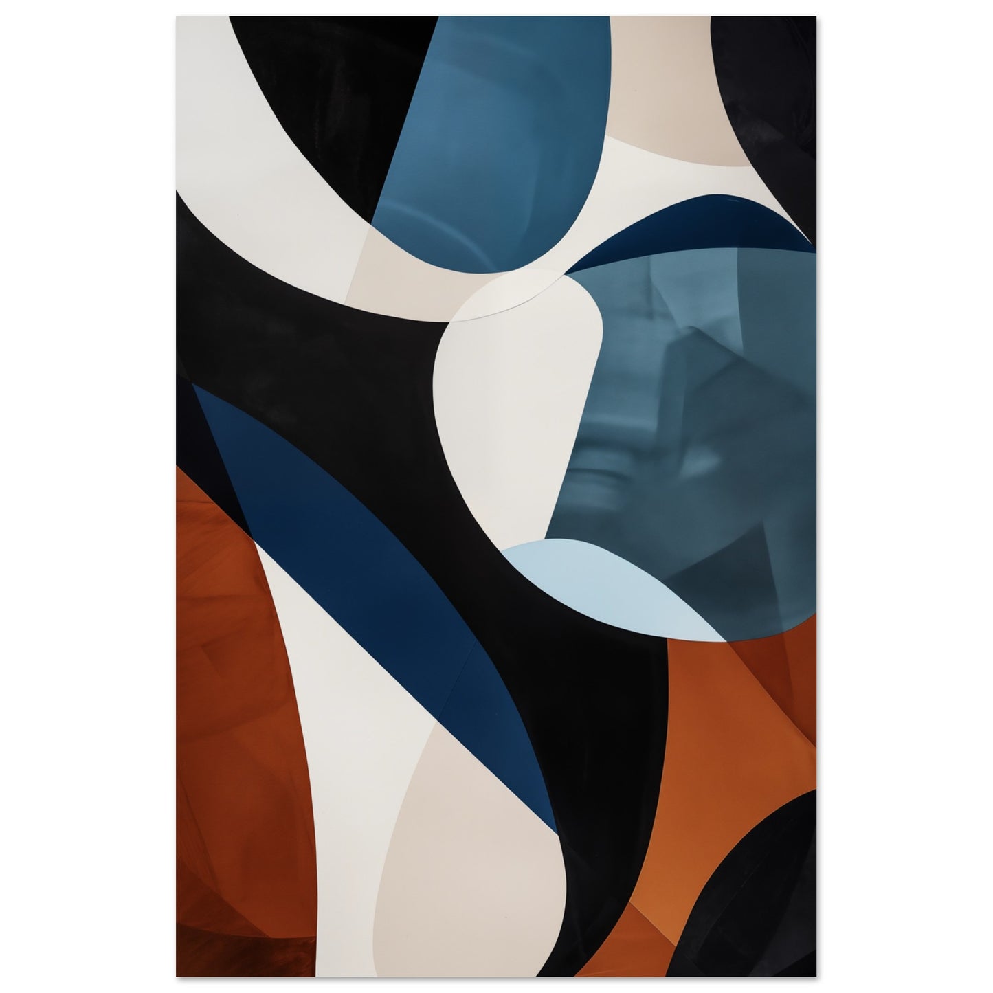 Vibrant Curves Poster 60x90 cm - Pixara