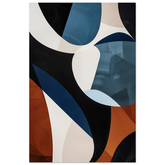 Vibrant Curves Poster 60x90 cm - Pixara
