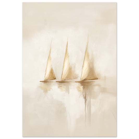 Ruhige Segel Poster 70x100 cm - Pixara